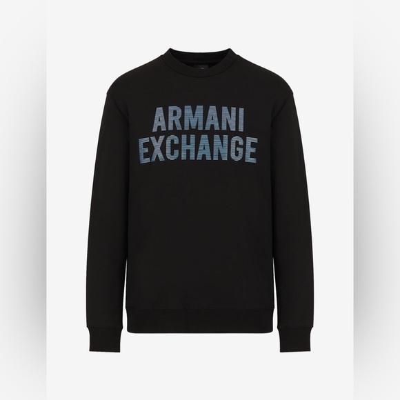 Armani Exchange IRIDESCENT LOGO CREW NECK SWEATSHIRT - Picture 2 of 8